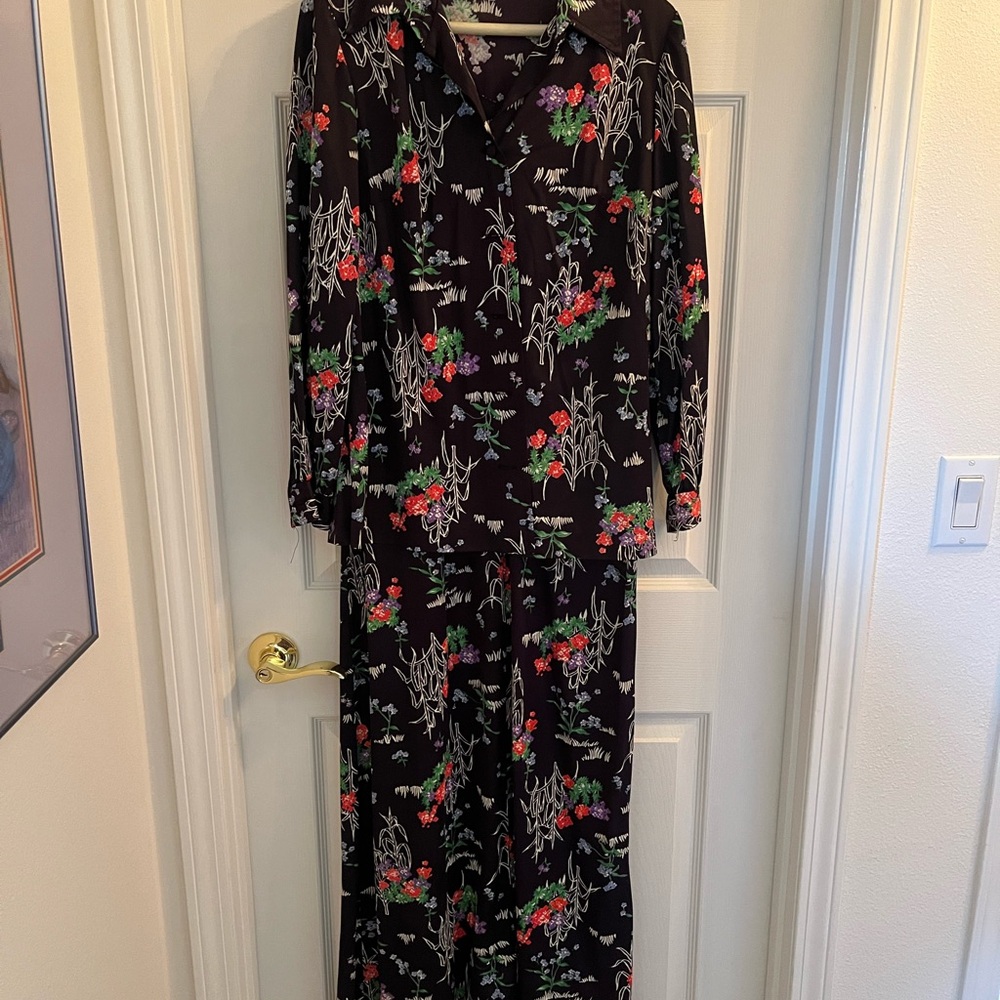 Floral Black Dress